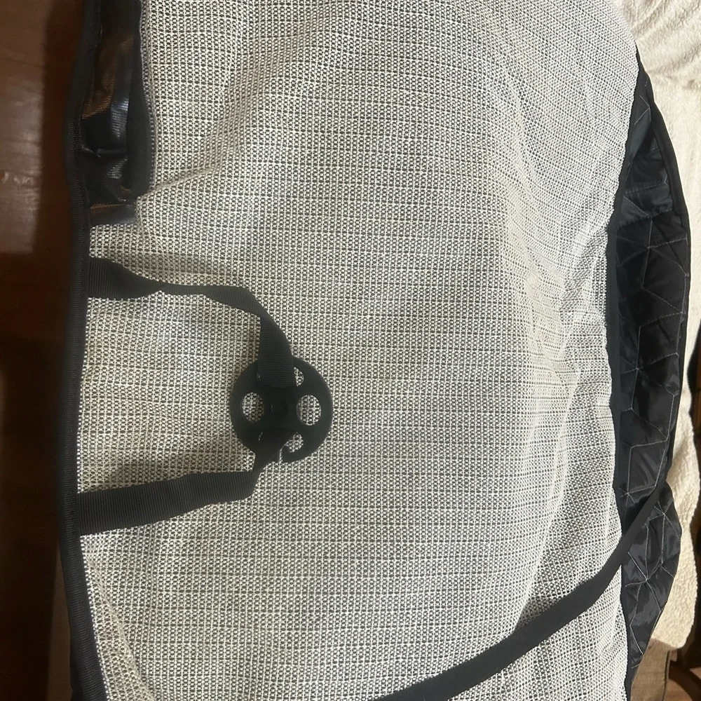 Black Quilted Dog Car Seat Cover
